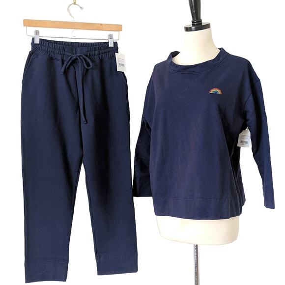 The Home Edit x Calpak French Terry Sweatshirt and Sweatpants NEW Women's XS - Picture 1 of 14